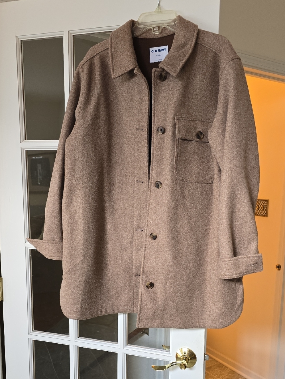 Old Navy Tan-Brown Wool Shacket